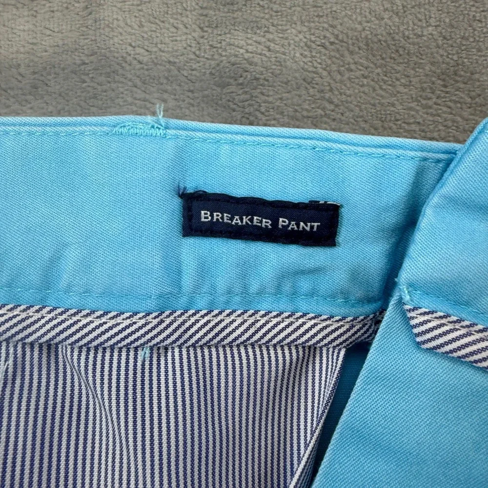 New Vineyard Vines Breaker Pant Mens 32x32 Blue Bird Stretch Chino Trousers